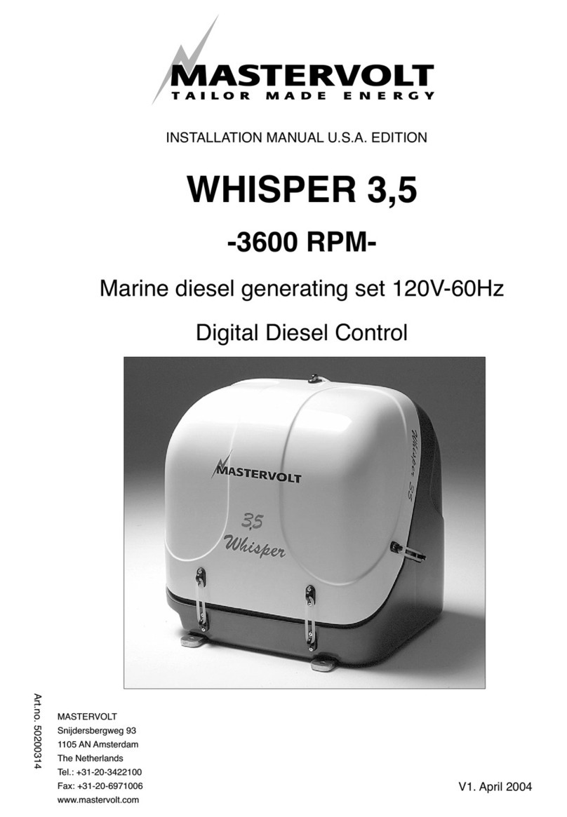 Mastervolt WHISPER 3 User manual
