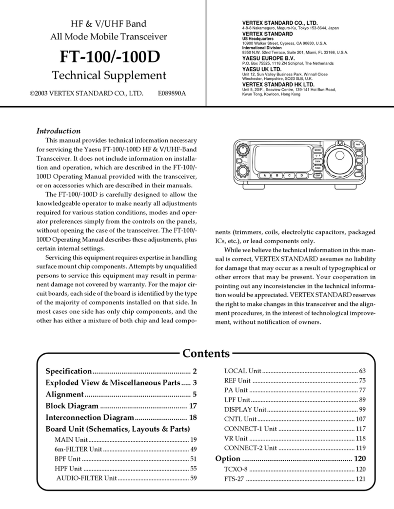 Vertex Standard FT-100 Manual