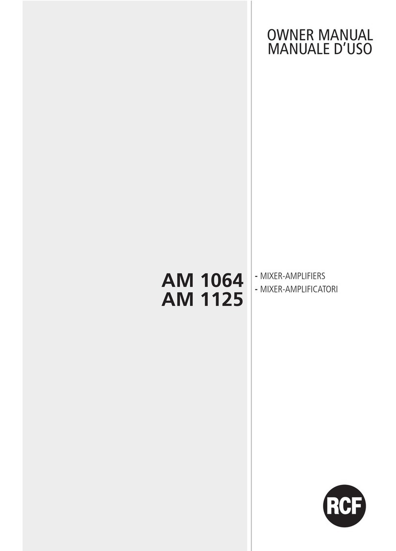 RCF AM 1064 owner's manual