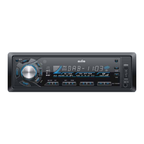 Axis Car Audio AX 1104DAB+ installation manual