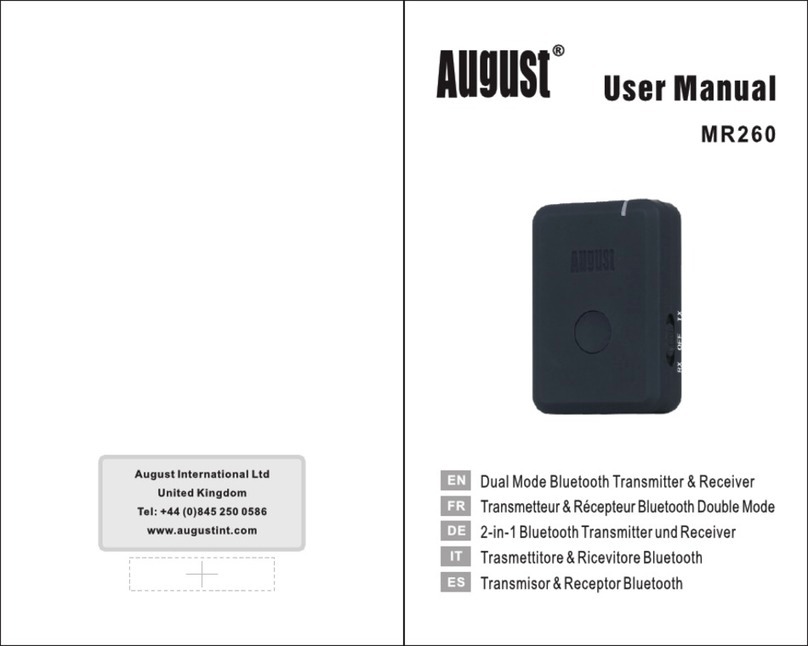 August MR260 user manual