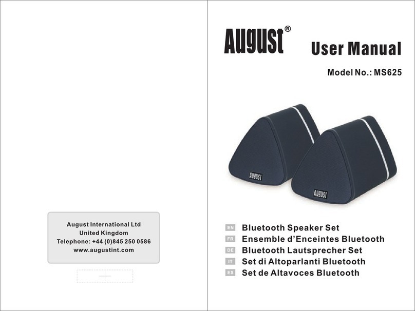 August MS625 user manual