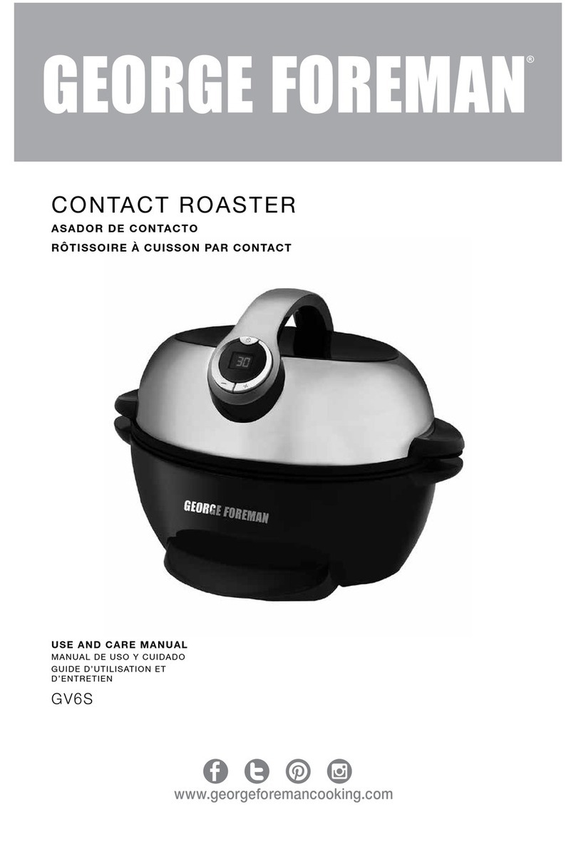 George Foreman GV6S Grill & Roast User manual George Foreman GV6S Grill & Roast User manual