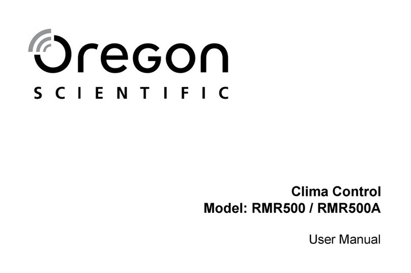 Oregon Scientific Clima Control RMR500 user manual