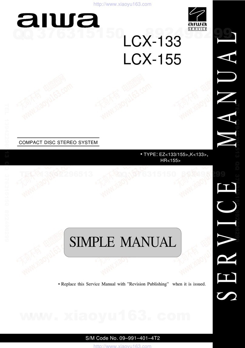Aiwa LCX-133 Service manual