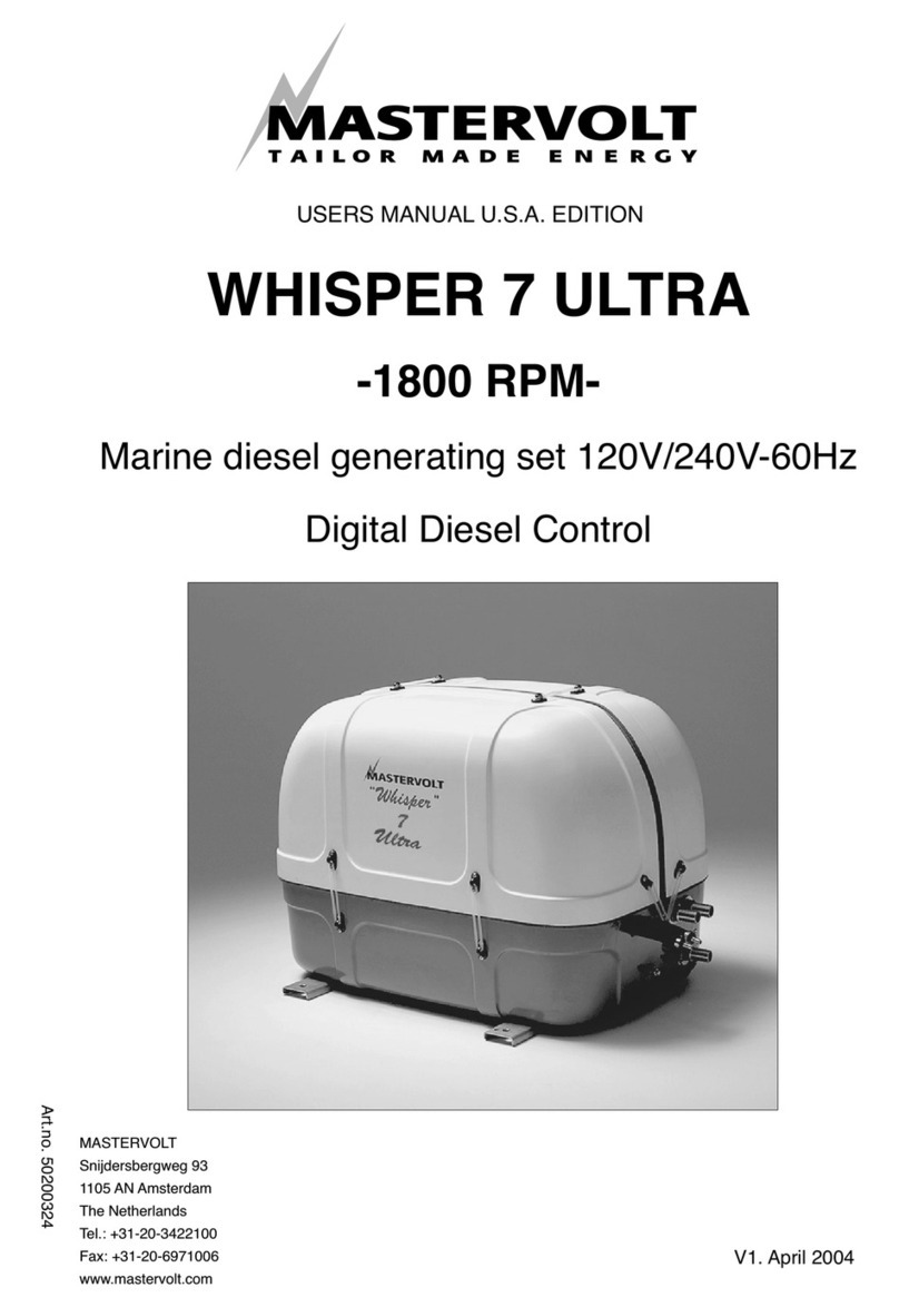 Mastervolt WHISPER 7 ULTRA user manual