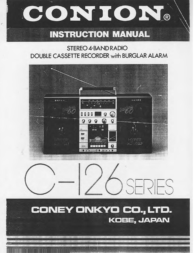 Onkyo Conion C-126 Series User manual Onkyo Conion C-126 Series User manual