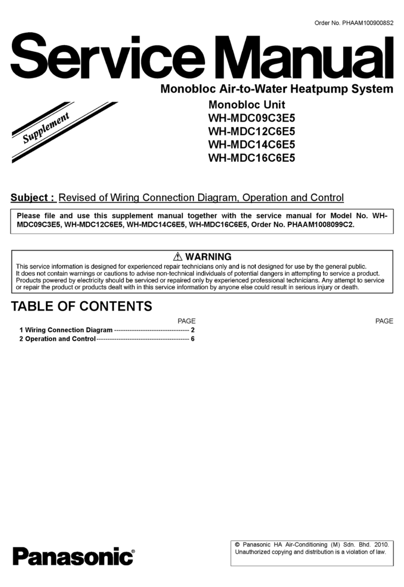 Panasonic WH-MDC09C3E5 User manual