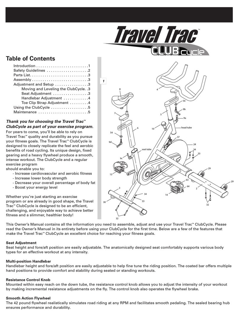 Performance Travel Trac Club Cycle manual Performance Travel Trac Club Cycle manual