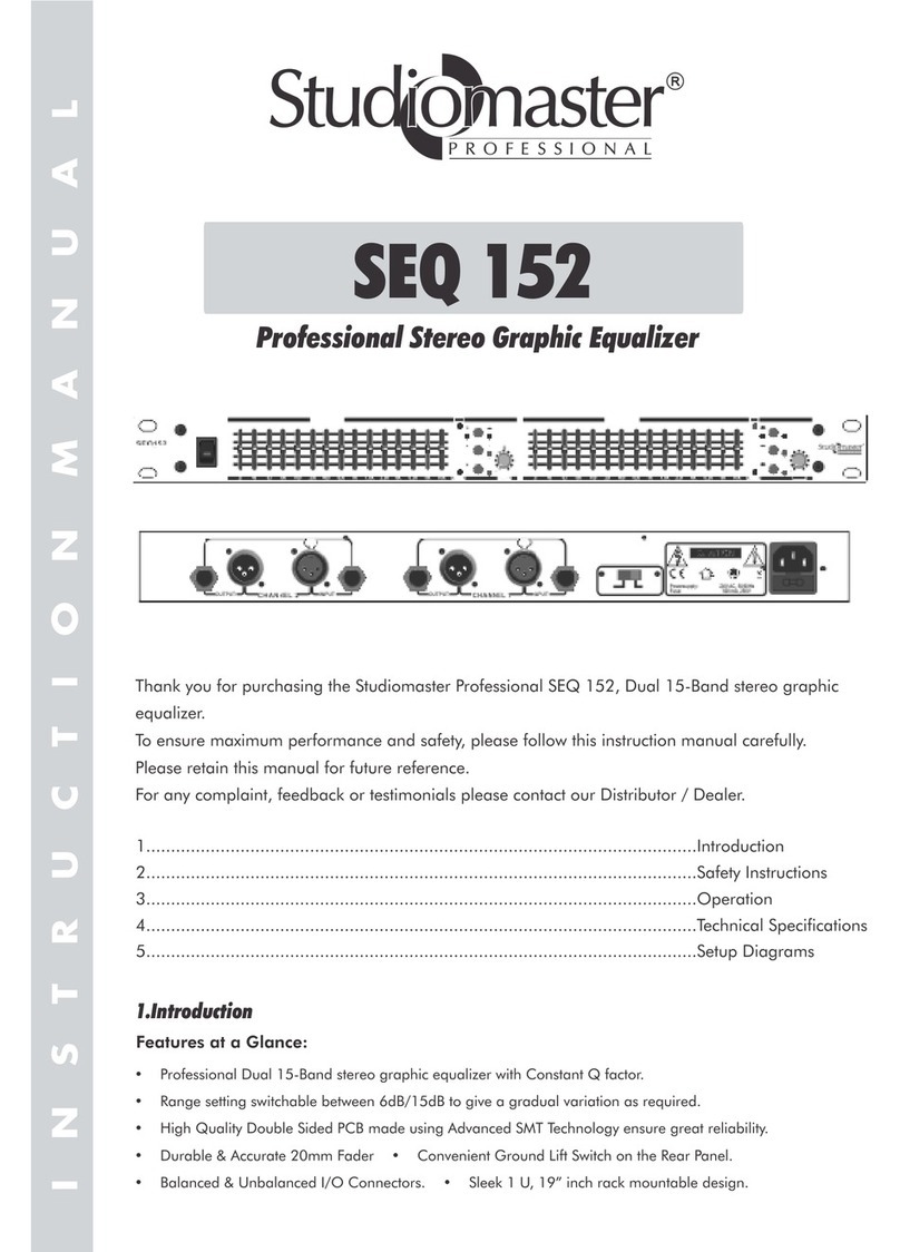 Studiomaster SEQ 152 instruction manual