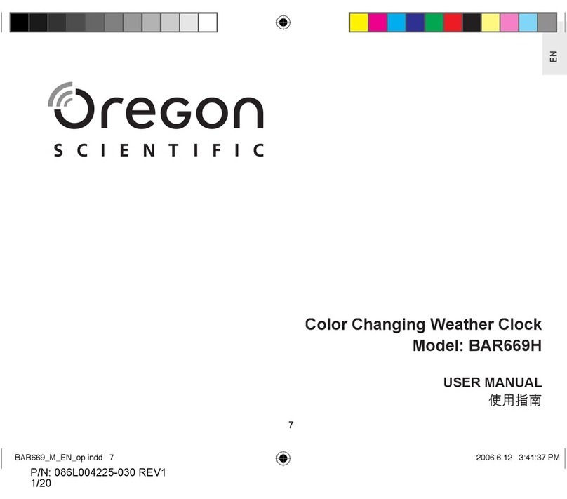 Oregon Scientific BAR669H user manual
