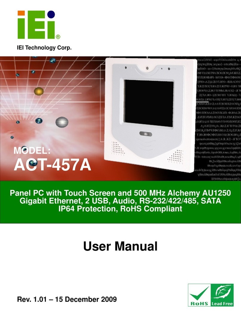 IEI Technology ACT-457A User manual IEI Technology ACT-457A User manual