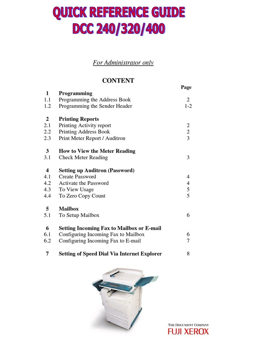 Fuji Xerox DCC 240 User manual