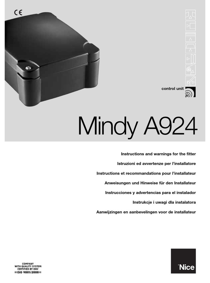 Nice Mindy A924 Product manual