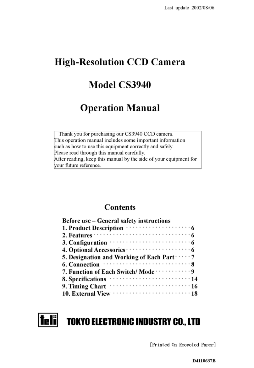 Teli CS3940 Operation manual
