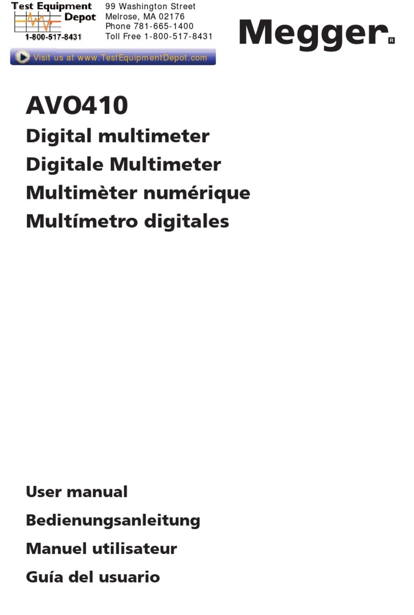 Megger AVO410 user manual