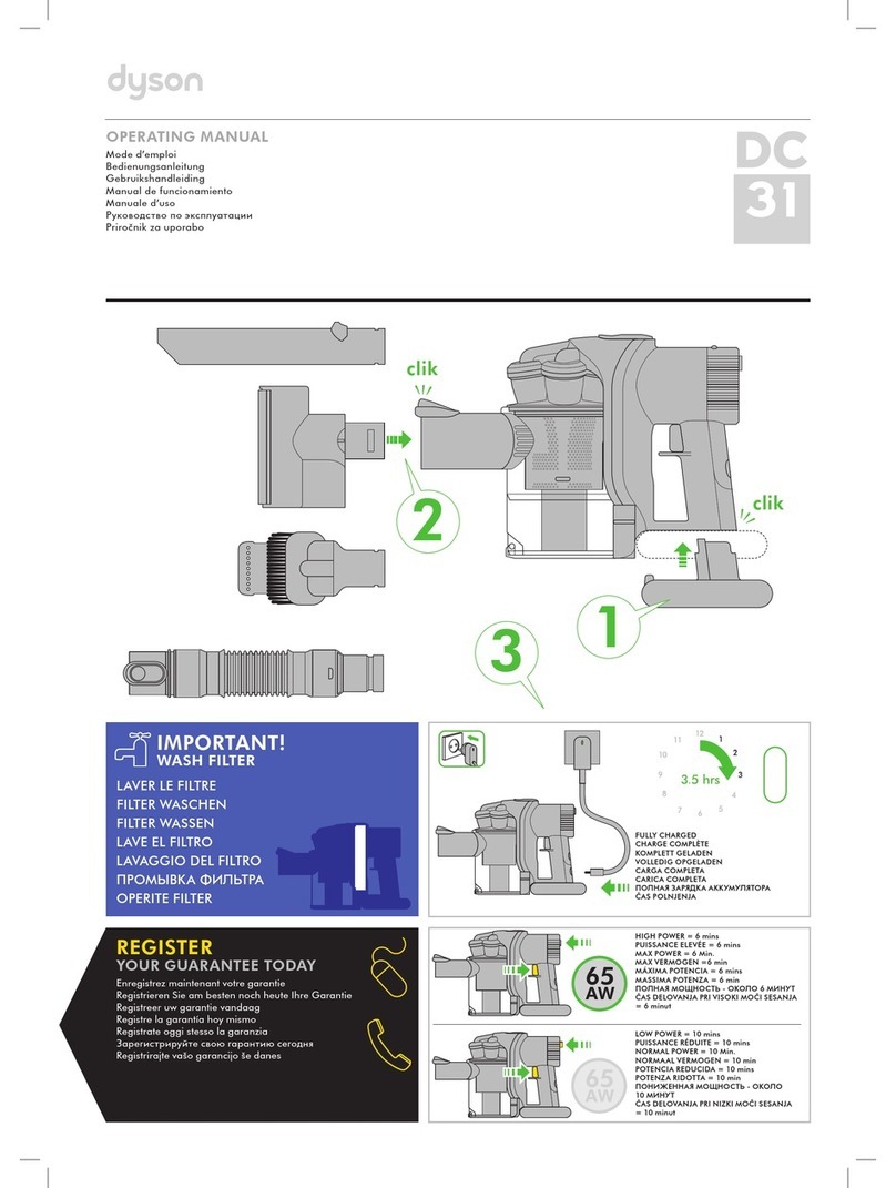 Dyson DC31 User manual