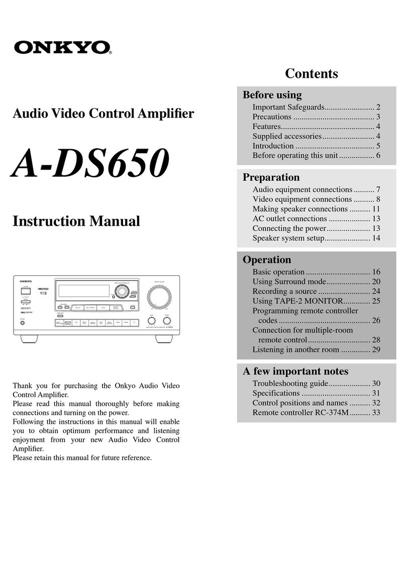 Onkyo A-DS650 instruction manual