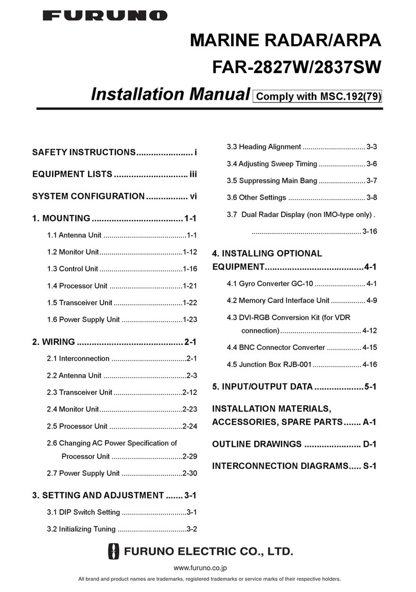 Furuno FAR-2827W User manual