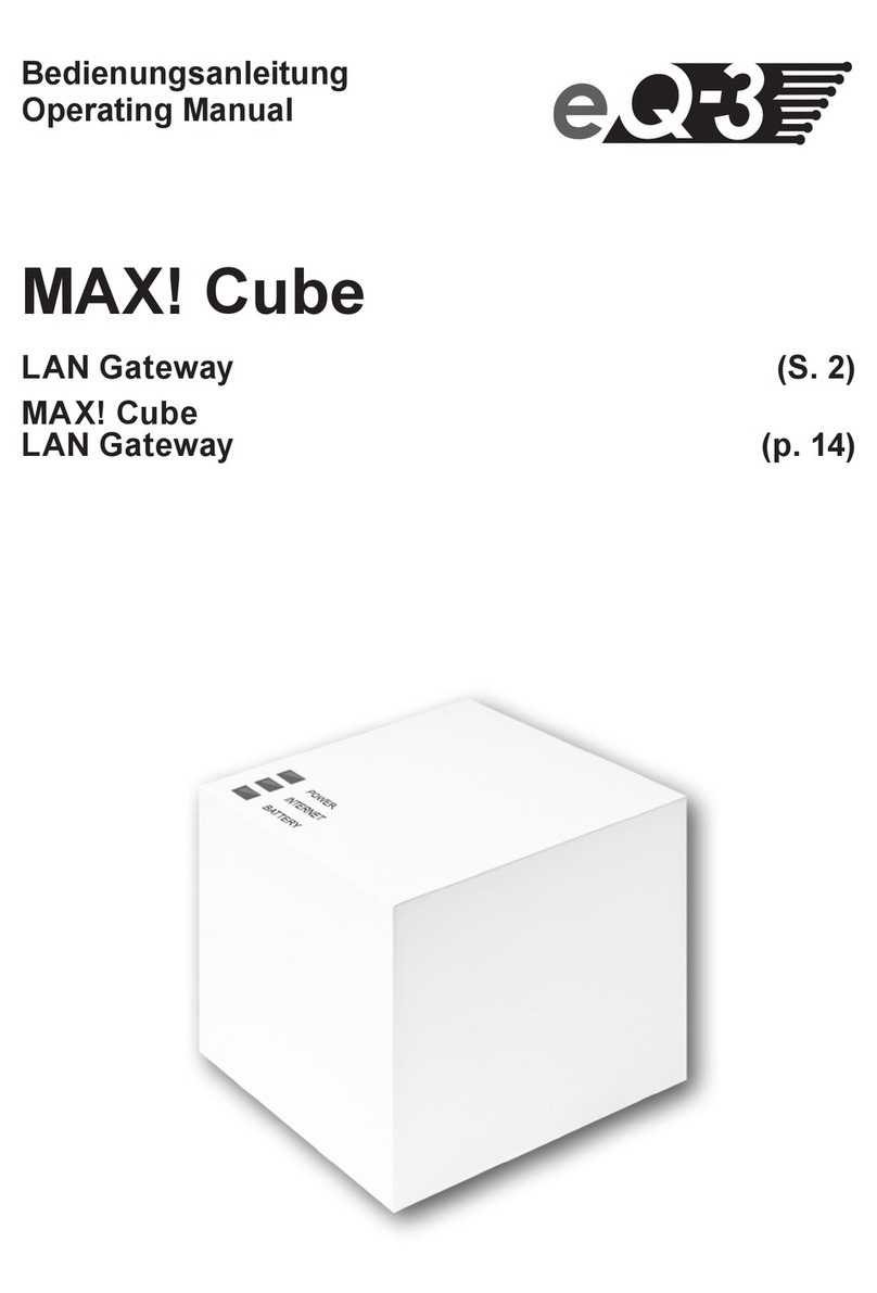 EQ3 MAX! Cube User manual EQ3 MAX! Cube User manual