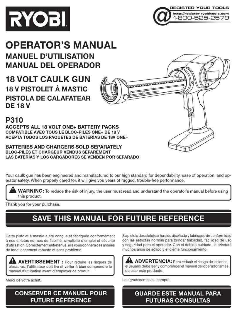 Ryobi P310 User manual