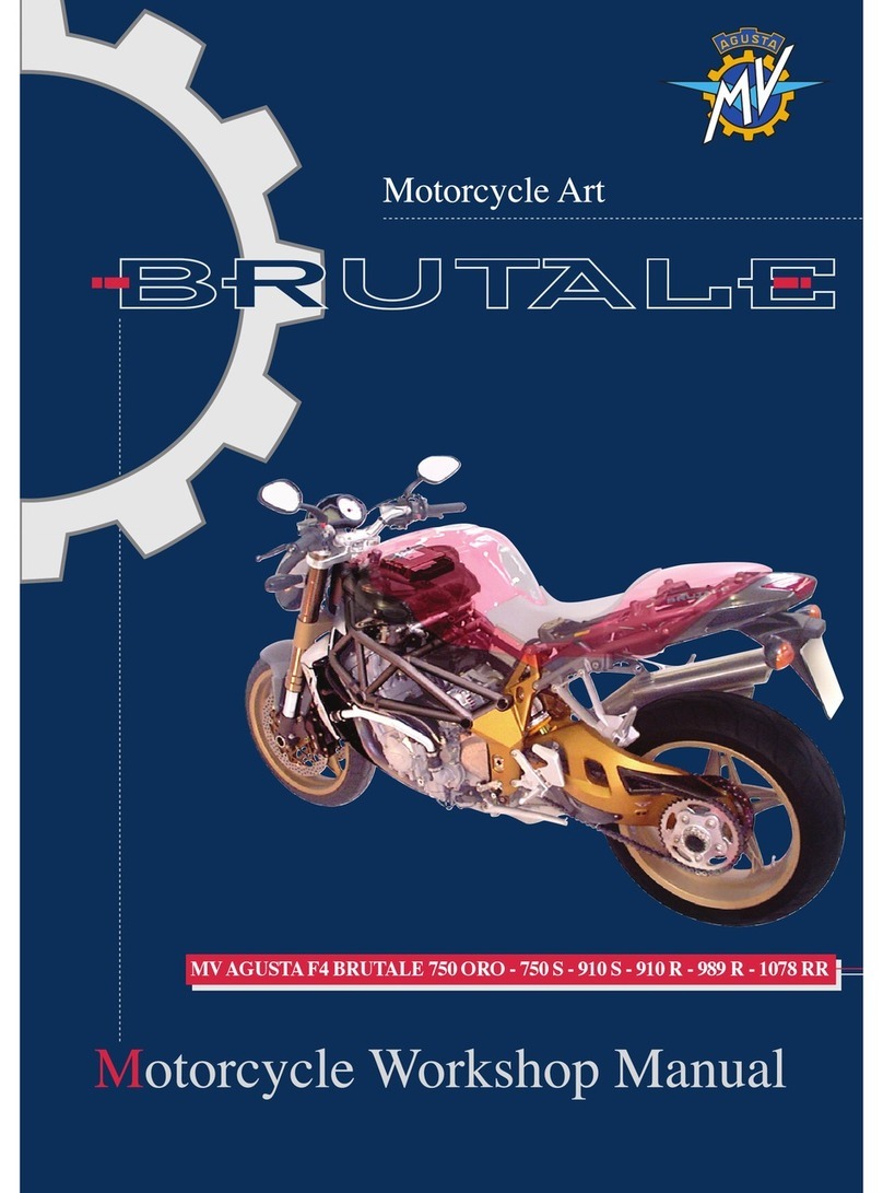 MV Agusta BRUTALE 750 ORO Workshop manual