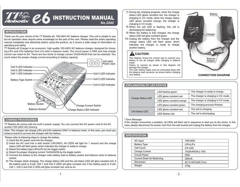 TT Robotix e6 instruction manual