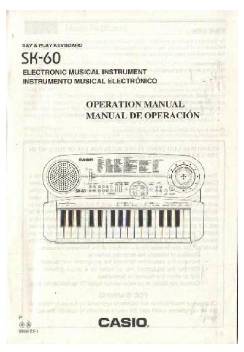 Casio SK-60 Operation manual