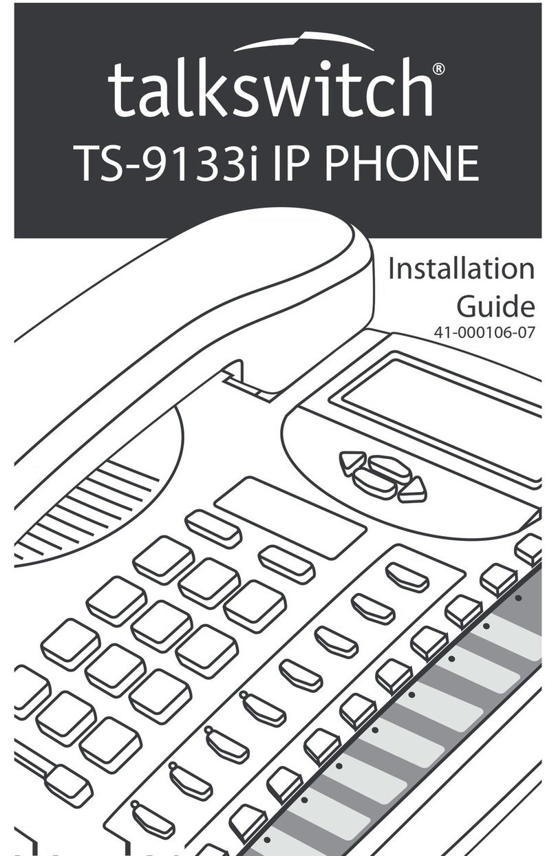 Talkswitch TS-9133i User manual