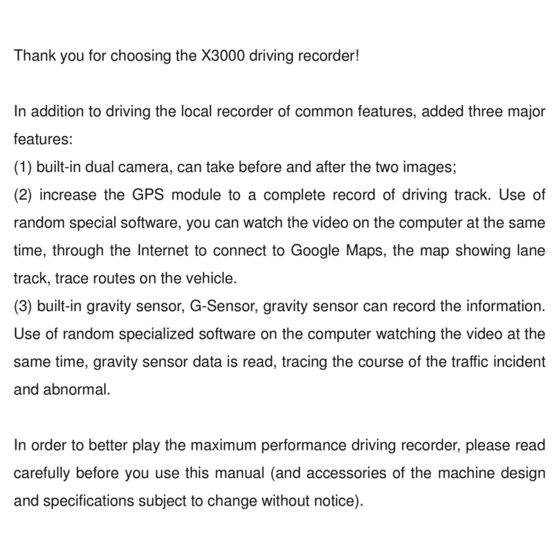 Neoline X3000 User manual