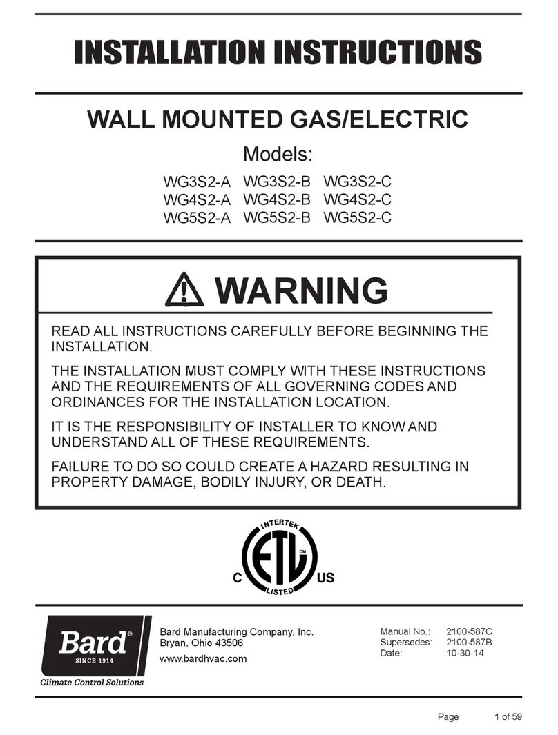 Bard WG3S2-A User manual