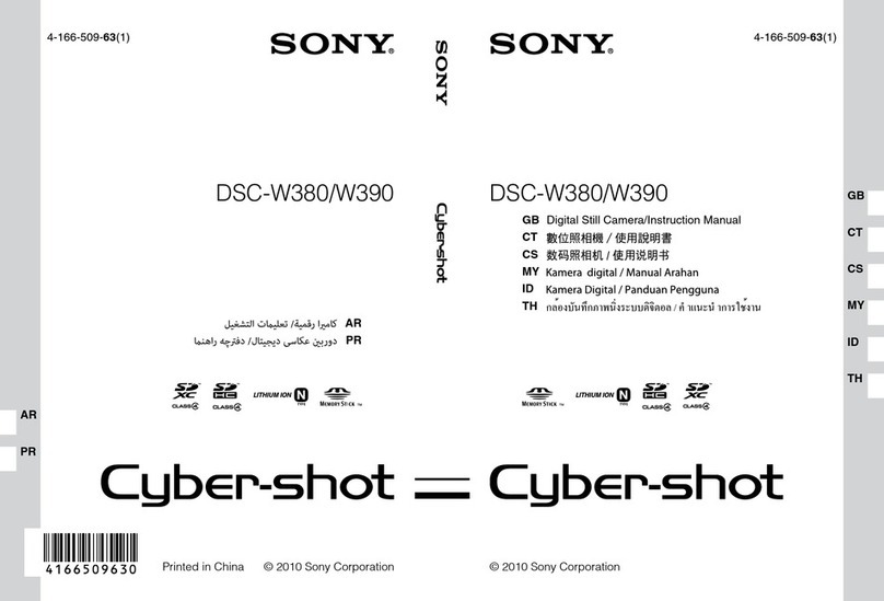 Sony Cyber-shot DSC-W380 User manual