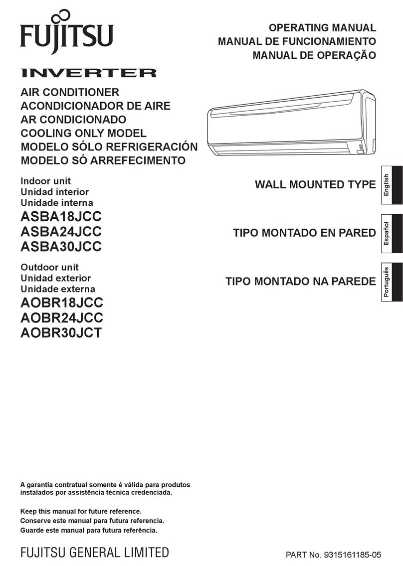 Fujitsu ASBA18JCC User manual