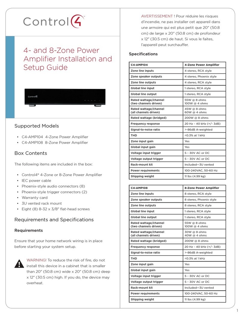 Contro l4 C4-AMP104 Assembly instructions