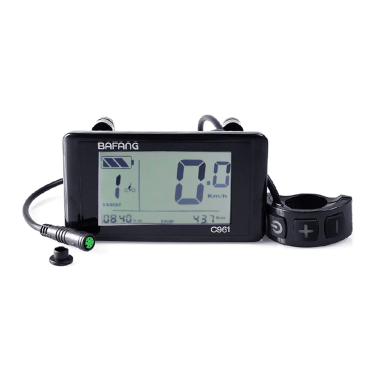 BAFANG C961 User manual