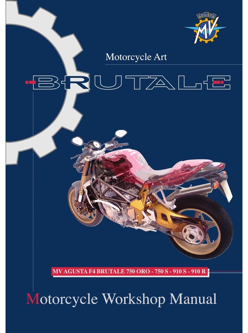 MV Agusta F4 BRUTALE 750 ORO Workshop manual