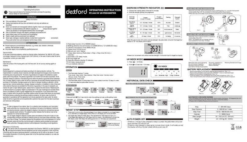 Dexford PE 200 UV 3D operating instructions