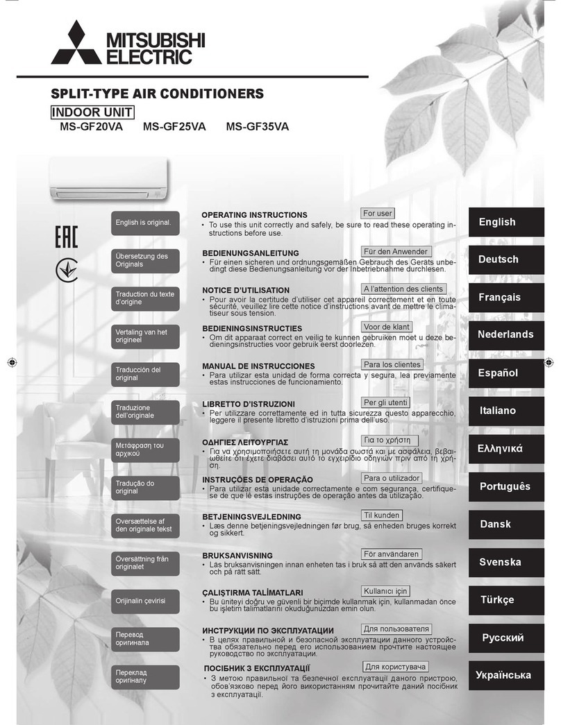 Mitsubishi Electric MS-GF20VA User manual