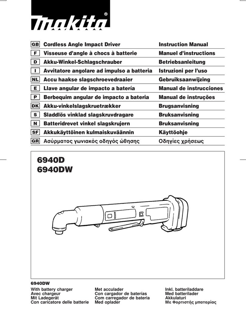 Makita 6940D User manual Makita 6940D User manual