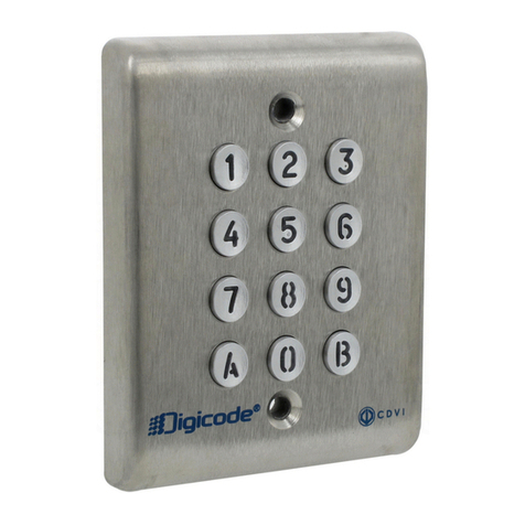 CDVI Digicode KCIN User manual