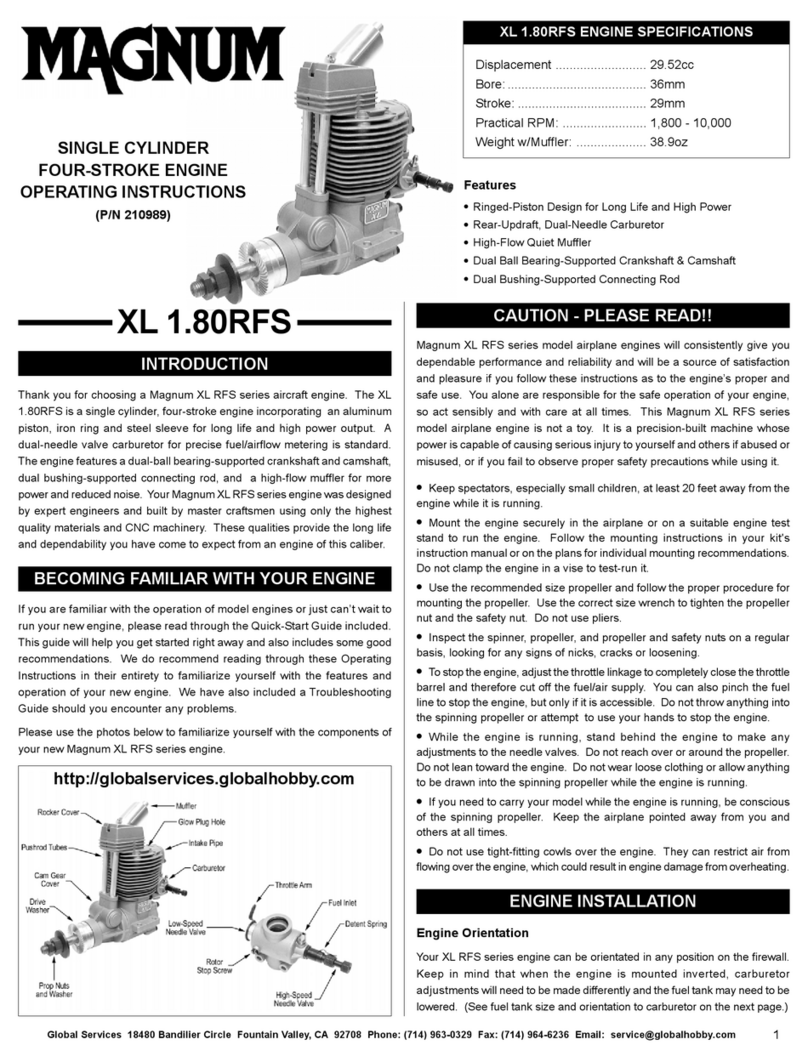 Magnum XL 1.80RFS operating instructions