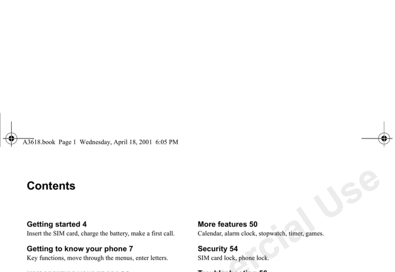 Sony Ericsson A3618s User manual