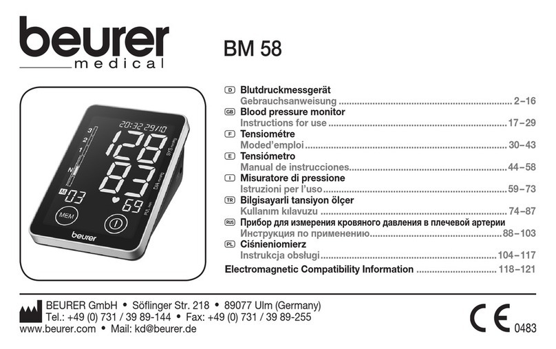Beurer BM 58 User manual