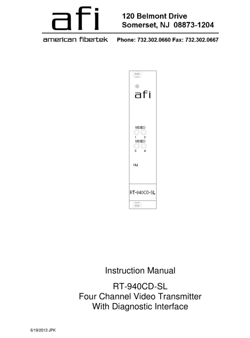 AFi RT-940CD-SL instruction manual