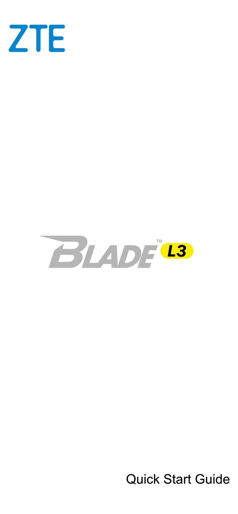 Zte Blade L3 User manual