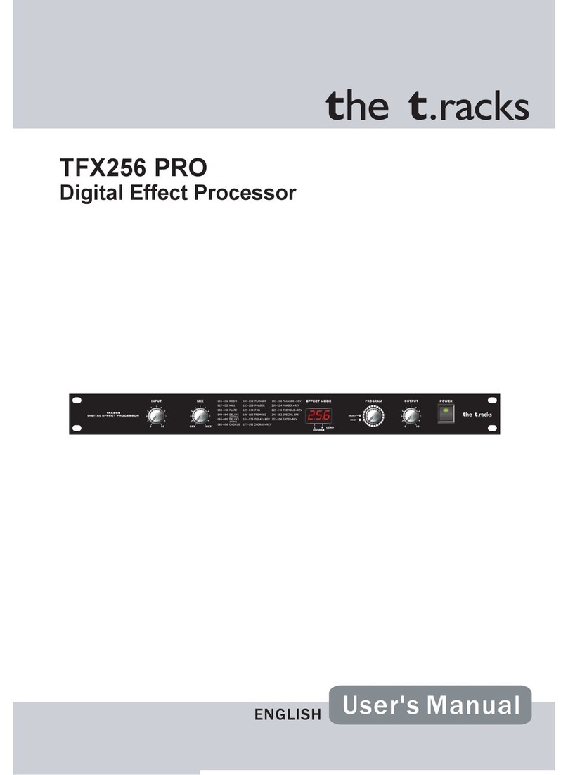 The t.racks TFX256 PRO user manual