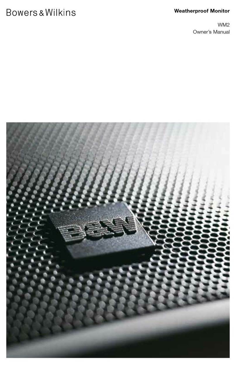 Bowers & Wilkins WM 2 owner's manual