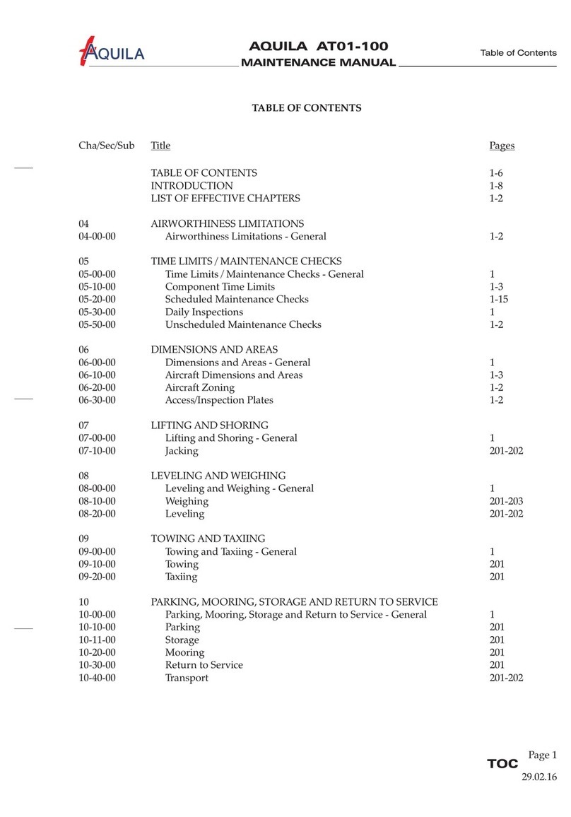 Aquila AT01-100 Maintenance manual