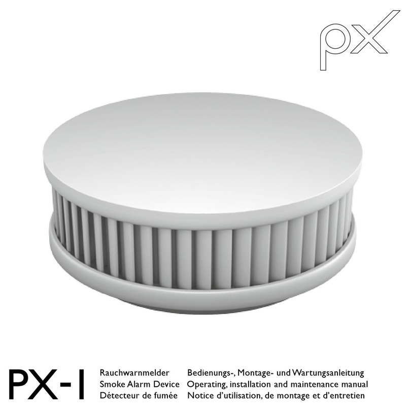 Pirexx PX-1 Operating, installation and maintenance manual