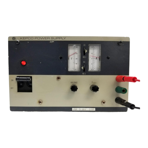 KEPCO JQE 6-22 Operator's manual